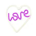Neon LED Light LOVE HEART purple white NNE02 Neolia Фото 2