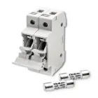 Qoltec Fuse base + DC fuse | 2P|1000V |20A |10x38 |solar Foto 12