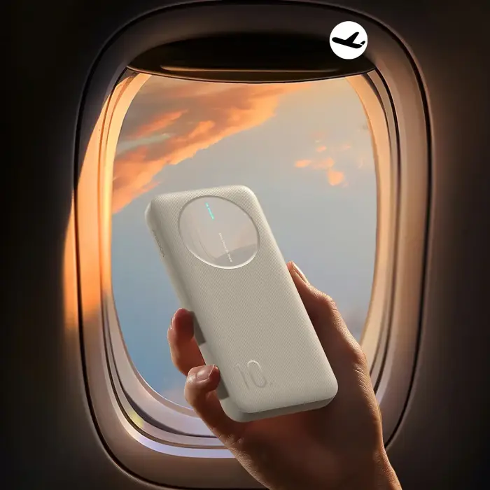 Joyroom JR-PBF12 ārējais akumulators (powerbank) | 10000 mAh | 12W | USB-A, USB-C | balts Foto 13
