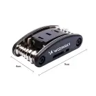 Wozinsky WWZ-01N 16-in-1 Multifunctional Bicycle Repair Tool Set - Black Foto 2