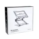 Wozinsky WRS-CPY75DSS Aluminum Laptop and Tablet Stand + Free Smartphone Stand - Silver Photo 10