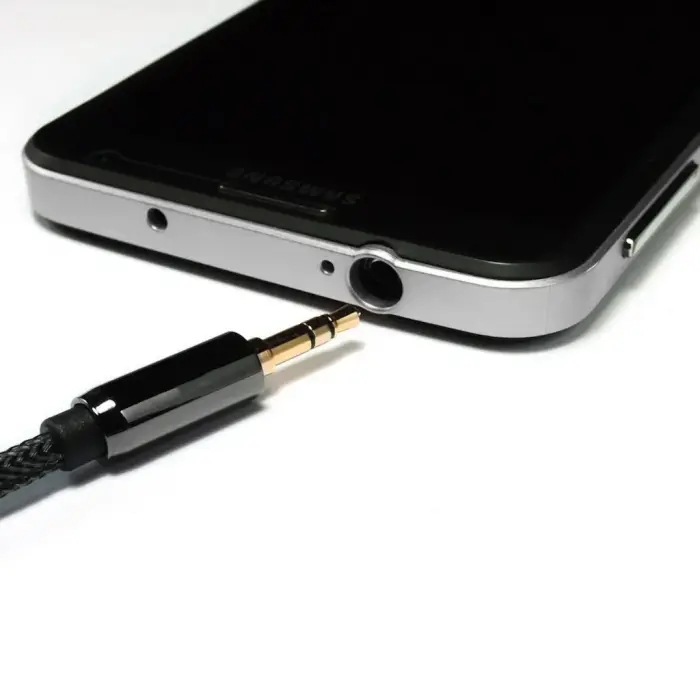 Wozinsky AUX cable angled (male-male) mini jack cable 2 m black Photo 3