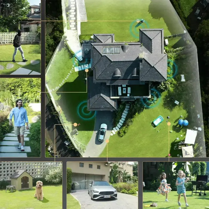 Kamera zewnętrzna Dreame Navo Elite 1 Outcam 360° z panelem solarnym - biała Foto 10