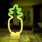 Neon LED on stand PINEAPPLE orange green USB-C FSC-12 Forever Light Foto 7