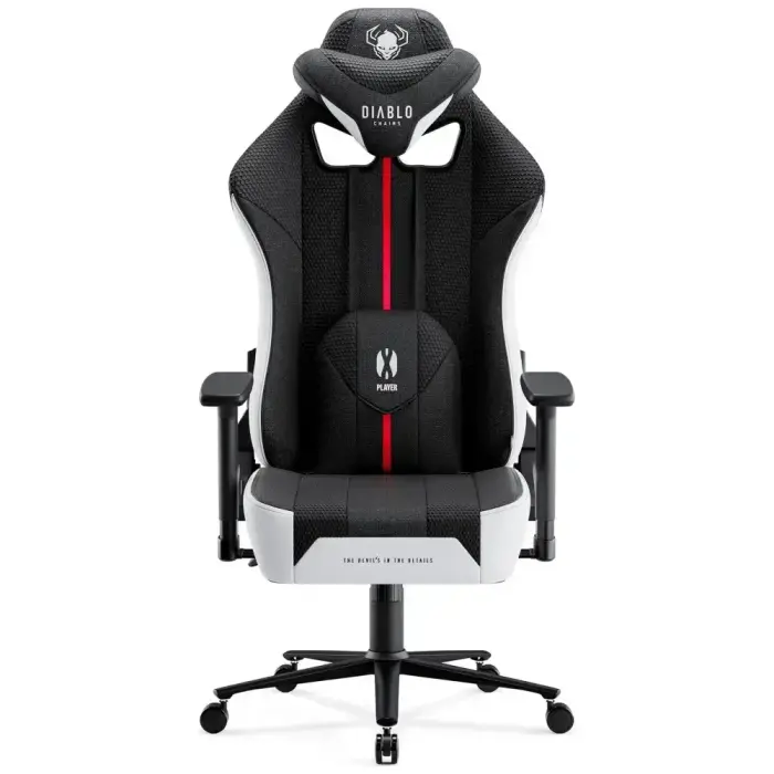 Gaming chair Diablo Chairs X-Player 2.0 Normal Size white-black Foto 2