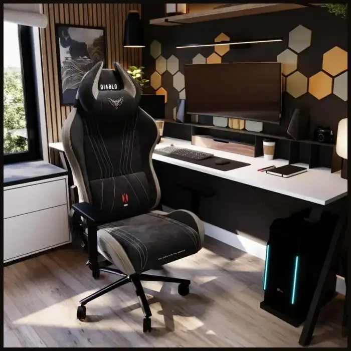 Gaming chair Diablo Chairs X-Horn 2.0 Normal Size black/camel Фото 6