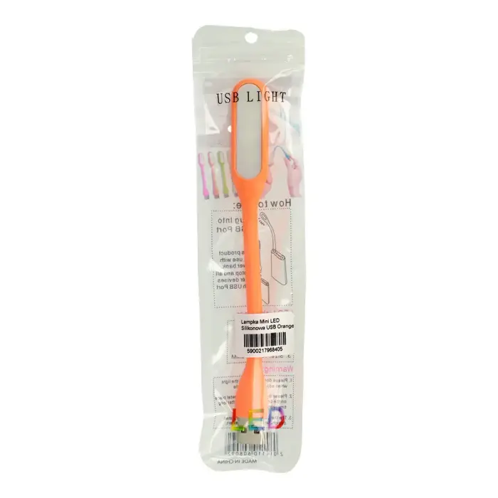 Mini LED Lamp Silicone USB Orange Foto 4