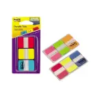 Pašlīpošie indeksi Post-it Strong rozā, zaļā un oranžā krāsās Photo 1
