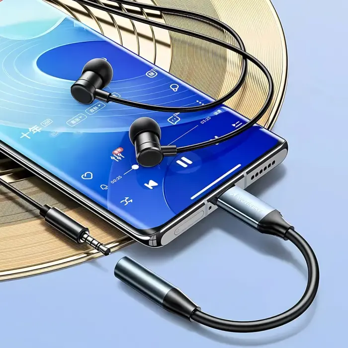 Wozinsky WACM-01 USB-C Adapter - 3.5mm Mini Jack - Black Фото 9