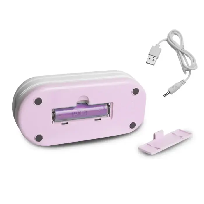 Collapsable LED desk Lamp 10W, 3000/4500/6000K, 1200mAh, pink, LTC Фото 4