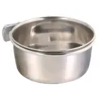 Bļoda putniem : Trixie, nerūsējošā tērauda bļoda ar turētāju, 300ml, 9cm Photo 2