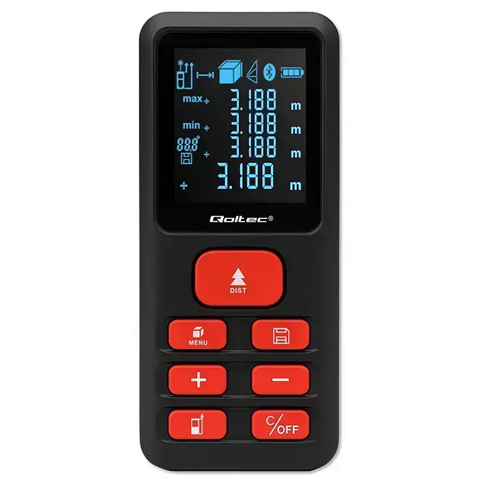 Qoltec Precise digital laser distance meter with an electronic level | LCD with backlight | 50m Фото 16