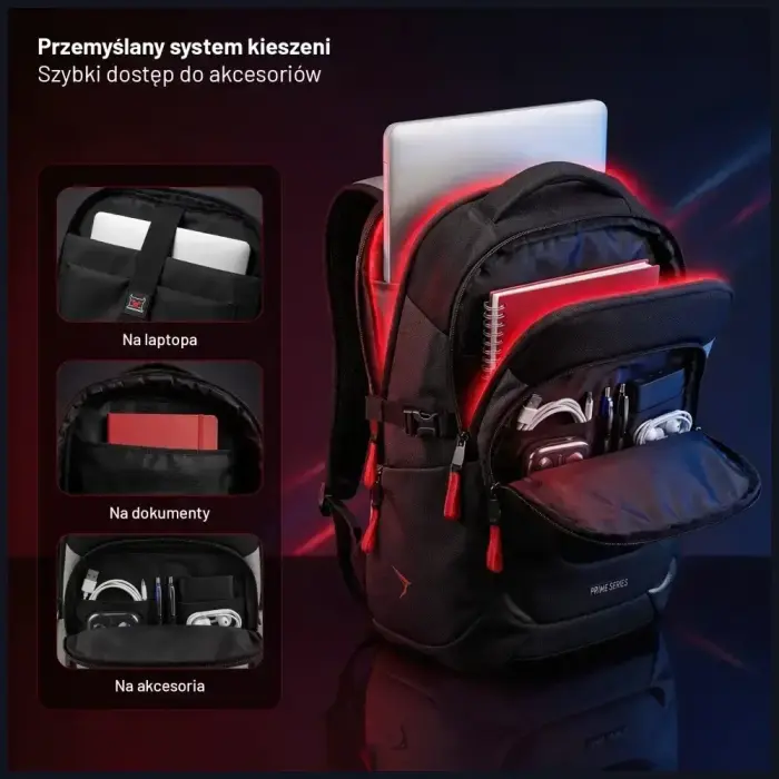 Diablo Chairs Prime Multifunctional Laptop Backpack black Photo 3