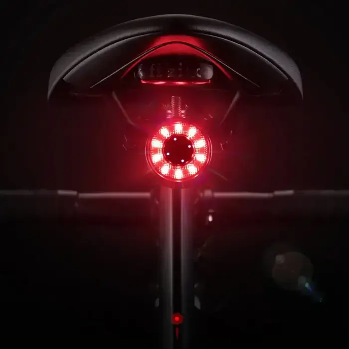 Wozinsky LED aizmugurējais velosipēda lukturis ar mikro USB sarkanā gaisma 5 režīmi melns (WRBLB2) Foto 12