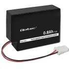Qoltec AGM battery | 12V | 0.8Ah | Maintenance-free | Efficient| LongLife | for toys, vehicles Фото 1