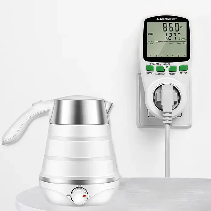 Qoltec Power meter PM0627 with history | 3680W | 16A | LCD Foto 7