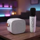 Blavec Portable Bluetooth Speaker WS-07 Karaoke Party - 5W with 2 microphones (WS07-2MW) white Photo 5