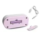 Collapsable LED desk Lamp 10W, 3000/4500/6000K, 1200mAh, pink, LTC Фото 4