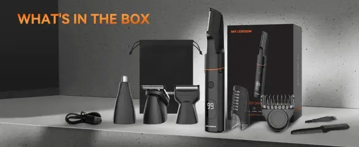 MAXGROOM LK-881 multifunctional trimmer with replaceable tips - black Foto 13