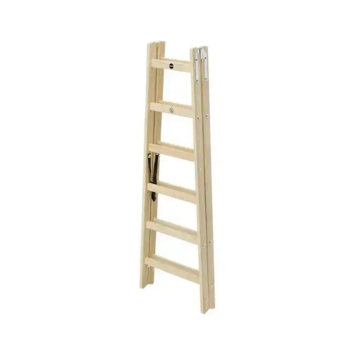 Double-sided ladder H40 StandardLine / wooden / 2x6 steps Photo 3