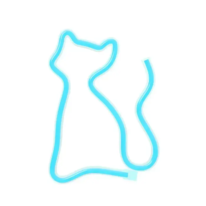 Neon LED Light CAT turquoise NNE24 Neolia Фото 2