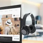 Headphone holder for the monitor white Фото 2