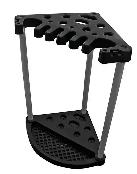 Dārza darbarīku turētājs stūra Corner Tool Rack melns Foto 8