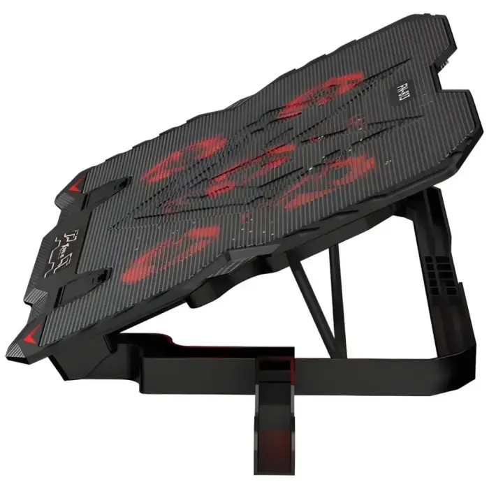 XTRIKE ME Laptop Cooling Pad with Built-in Phone Holder FN-813 Black Photo 4