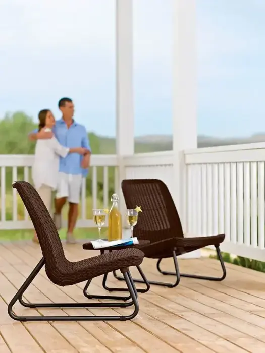 Dārza mēbeļu komplekts Rio Patio Set brūns Foto 3