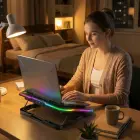 Wozinsky WDCX-A26 NitroCool RGB Gaming Laptop Cooling Pad - Black Photo 7