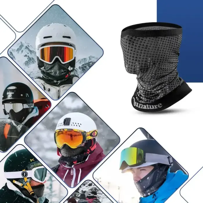 Qunature 11230014002 ski scarf, sports bandana, universal size - black Foto 7