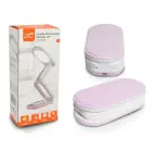 Collapsable LED desk Lamp 10W, 3000/4500/6000K, 1200mAh, pink, LTC Фото 5