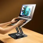 Wozinsky WRS-CPY84SB 360 Aluminum Laptop and Tablet Stand + Free Smartphone Stand - Black Фото 30