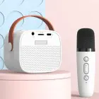 Blavec Portable Bluetooth Speaker WS-07 Karaoke Party - 5W with 2 microphones (WS07-2MW) white Photo 2