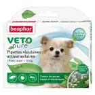 Pilieni pret blusām, ērcēm suņiem - Beaphar Veto Pure Spot on, līdz 15 kg, 3 gab Фото 1