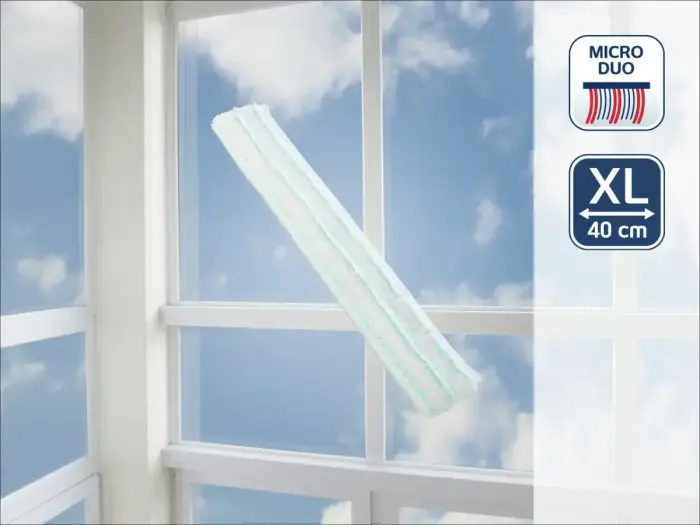 LEIFHEIT Logu birstes nomaināmā švamme Window Slider XL micro duo 40cm Foto 2