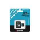 Kingston memory card 128GB microSDXC Canvas Go Plus Gen4 200MB/s A2 U3 V30 + adapter Фото 5