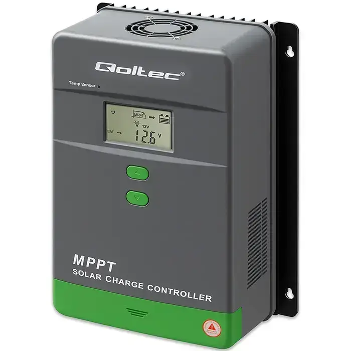 Qoltec Solar Charge Controller MPPT with Temperature Sensor 50A | 12V / 24V | LCD | Bluetooth | APP | GEL | LiFePO4 Foto 10