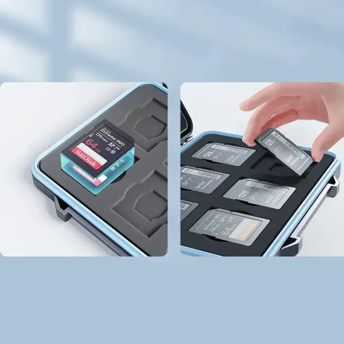 Orico PHCD Case for Memory Cards and Data Media Black 2.5" SSD 2.5" HDD M.2 SSD SD Micro SD CompactFlash Card Readers - Black Foto 8