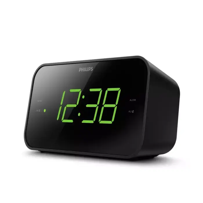 PHILIPS radio pulkstenis, melns Foto 2