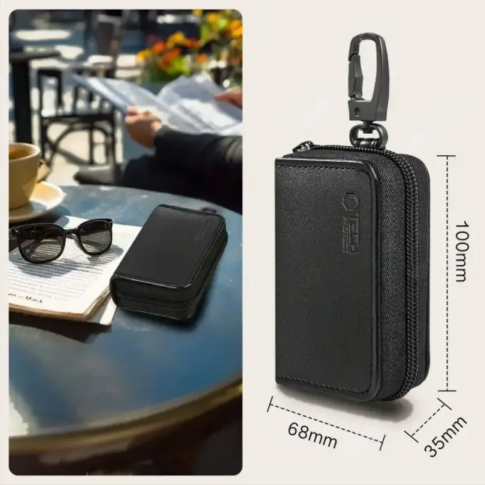 KLATKA FARADAYA TECH-PROTECT KLR300 POUCH KEYLESS RFID SIGNAL BLOCKER CASE BLACK/BLACK Photo 7