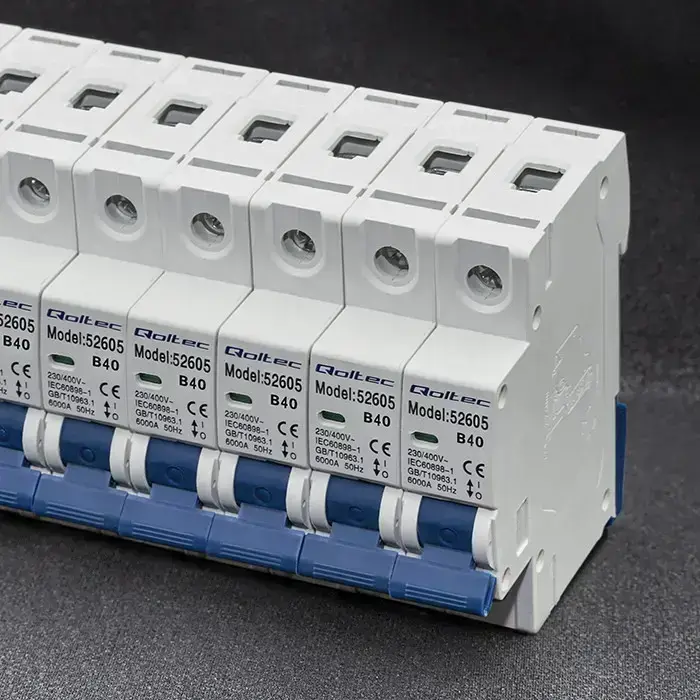Qoltec Overcurrent Circuit Breaker B40| Fuse | AC | 40A | 1P Foto 6