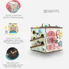 BusyBuddyToys - деревянный кубик для занятий с детьми (3+) Фото 8