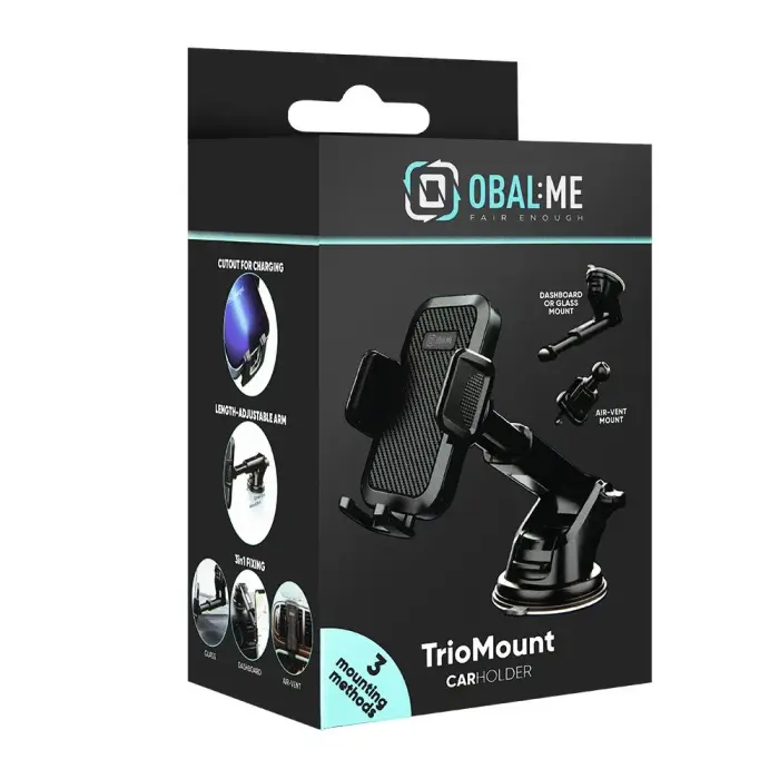 OBAL:ME TrioMount Car Holder Black Фото 6