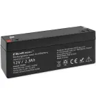 Qoltec AGM battery | 12V | 2.3Ah | Maintenance-free | Efficient| LongLife | for UPS, scale, cash register Фото 1