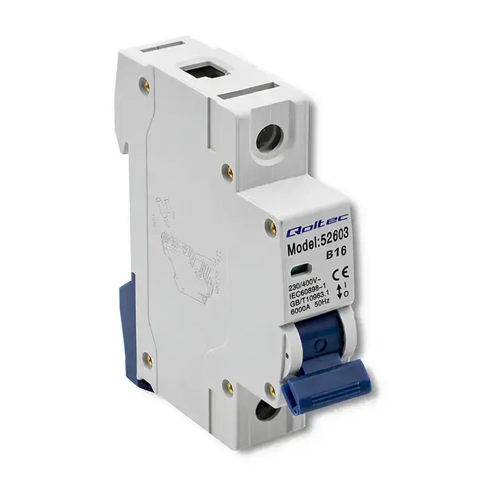 Qoltec Overcurrent Circuit Breaker B16 | Fuse | AC | 16A | 1P Photo 14