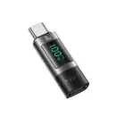 Yesido Adapter OTG GS24 - Typ C (male) to Type C (female) - with LCD display black Фото 1