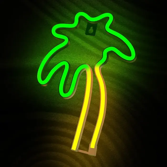 Neon LED Light PALM green orange NNE04 Neolia Фото 3