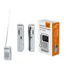 LTC portable pocket radio LEGA, AM/FM, mini jack, silver Foto 3