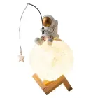 Moon table lamp / humidifier ASTRONAUT sitting Art Deco (model 5) AFSH Photo 1